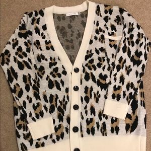 MINKPINK Animal Print Cardigan NWOT